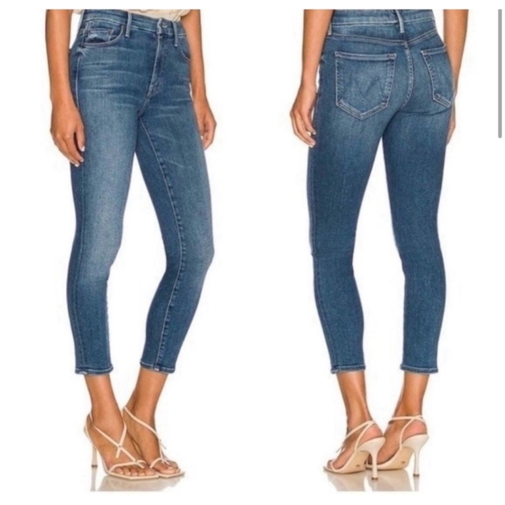 MOTHER Denim The Looker Crop in Let’s Just Be Friends - Size 24